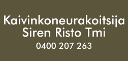 Kaivinkoneurakoitsija Siren Risto Tmi logo
